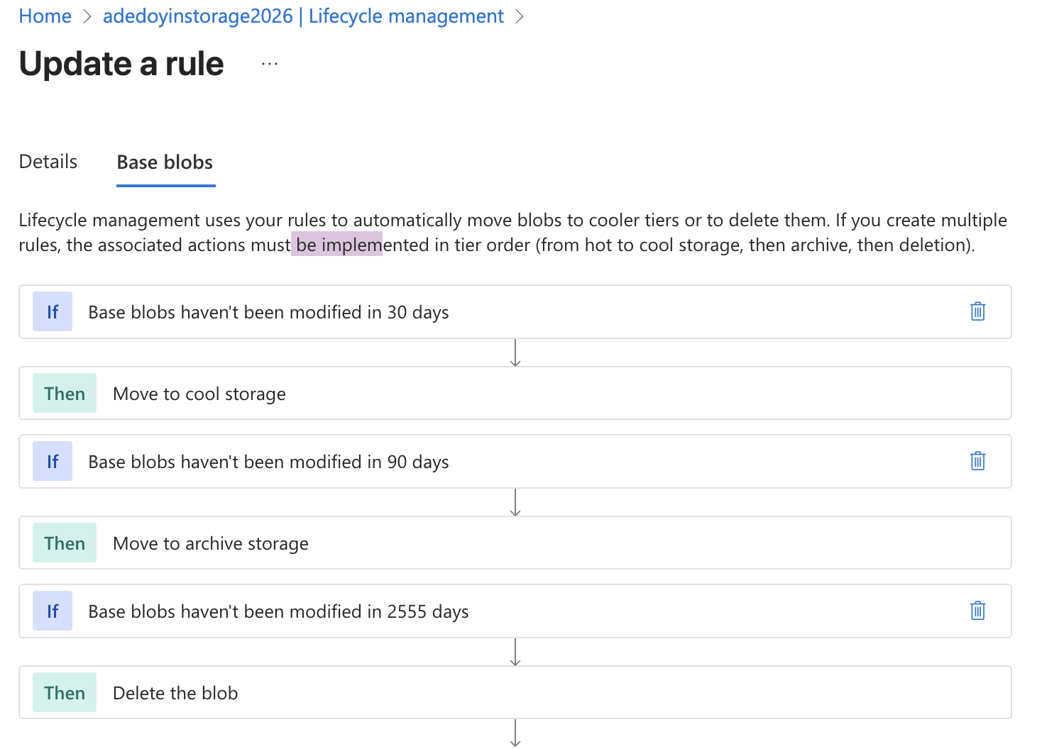 Lifecycle Policy