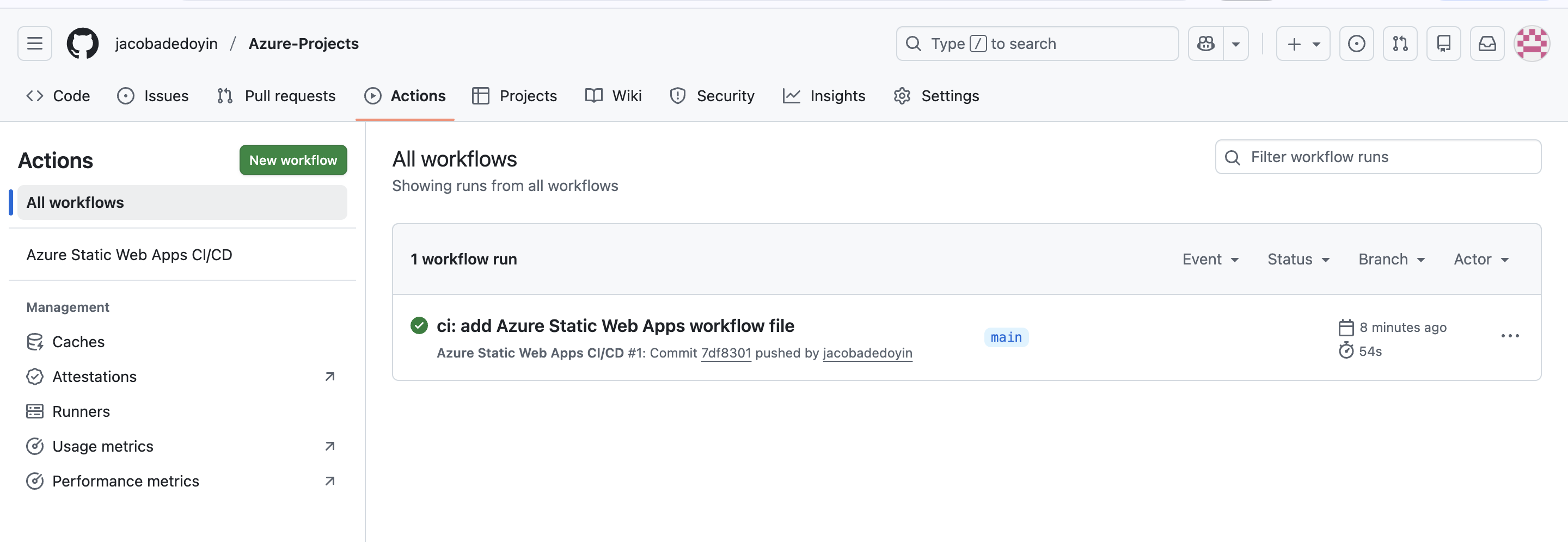 GitHub Actions Success